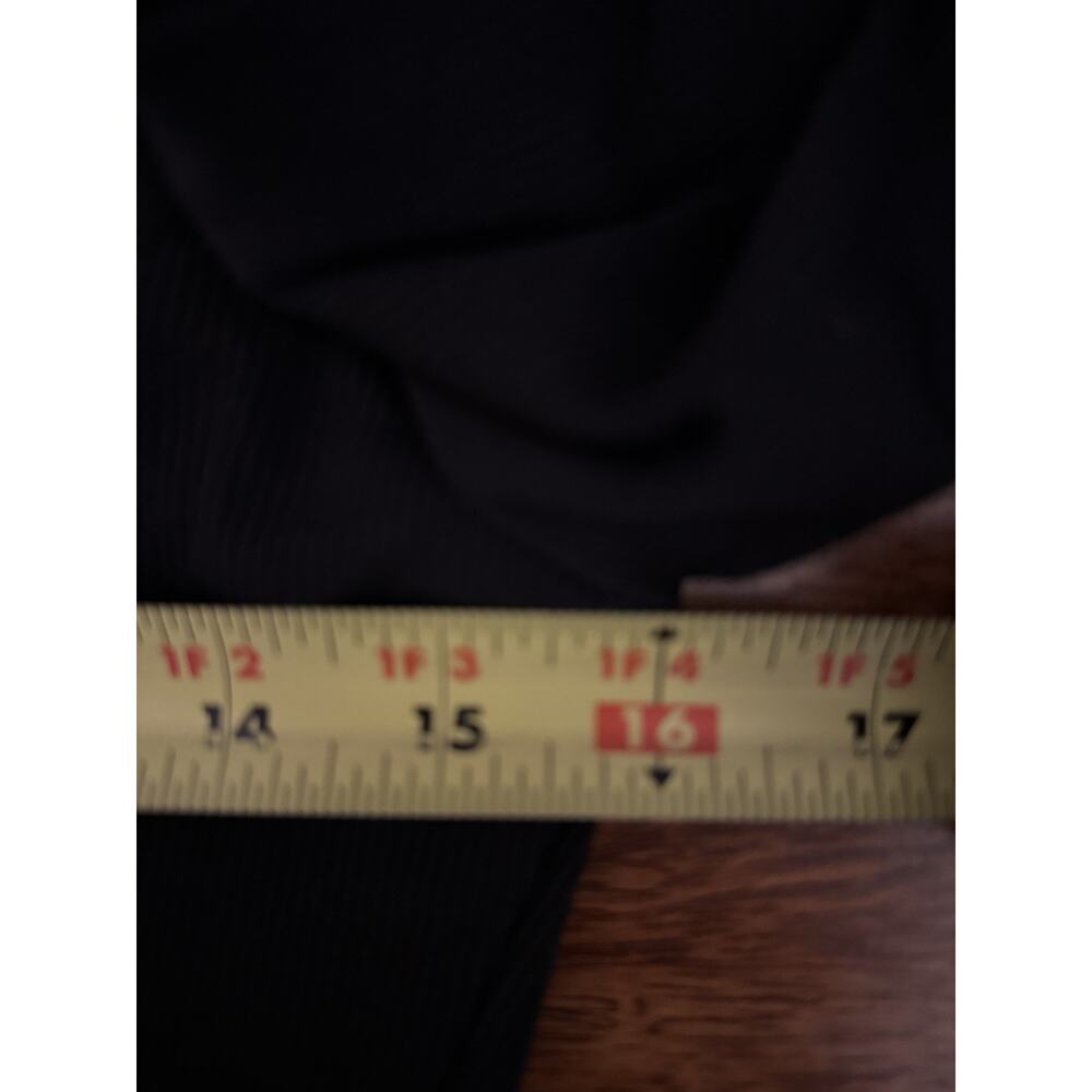 Y2K Black Ribbed Lace Cropped Cardigan Button Up Coquette Fairy Grunge Top L - Picture 8 of 10